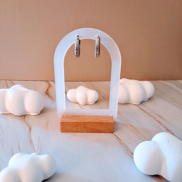 Christian Dior Crystal Hoop Earrings – Authentic Timeless Luxury - Picture 8 of 9